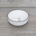 Pet Drink Food Ceramic Bowl For Cat Dog